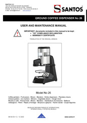 Santos 26 User And Maintenance Manual