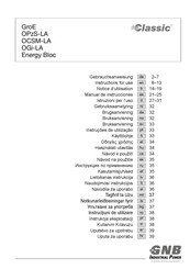 Classic Energy Bloc Series Operating Instructions Manual