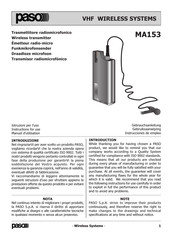 Paso MA153-T4 Manual