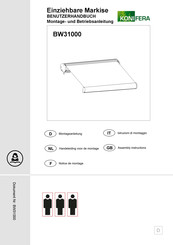 Konifera BW31000 Instructions For Installation And Operation Manual