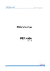 CADMUS ELECTRONIC PEAK980 User Manual