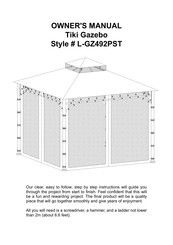 Sunjoy L-GZ492PST Owner's Manual