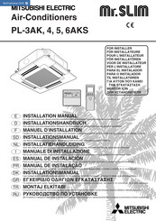 Mitsubishi Electric Mr. Slim PL-4AKS Installation Manual