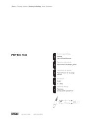 Plasma PTW 1500 Manual