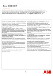 ABB Emax 2 IEC 60947 Manual