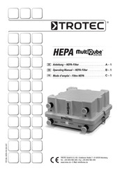 Trotec MultiiQube HEPA Operating Manual