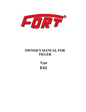 Fort F41 Owner's Manual