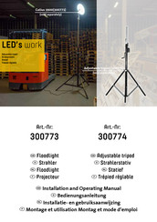 LED's work 300774 Installation And Operating Manual