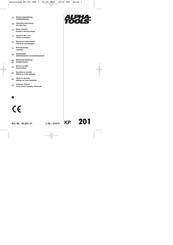 Alpha tools KP 201 Operating Instructions Manual