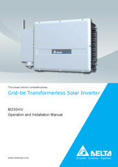 Delta M250HV Operation And Installation Manual
