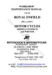 Royal Enfield WD/CO Workshop Maintenance Manual