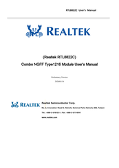 Realtek Combo NGFF User Manual