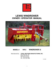 lb WINDROWER II Owner's/Operator's Manual