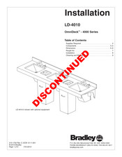 Bradley OmniDeck LD-4010-SS-Bowl Installation Manual