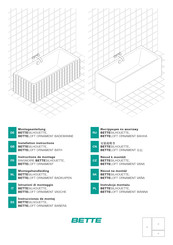BETTE Starlet Oval Silhouette 2680-000CFXXK Installation Instructions Manual