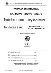CBM PANACEA ELETTRONICA 2429/V User Manual
