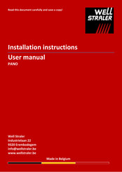 Well Straler PANO Installation Instructions Manual