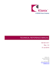 Rohm Kionix KX134-1211 Technical Reference Manual