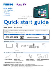 Philips Roku TV Quick Start Manual