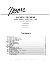 Moore 5500 Owner's Manual
