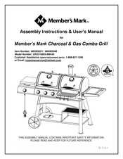 Member's Mark GR2310803-MM-00 Assembly Instructions & User Manual