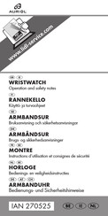 Auriol HG00160F Operation And Safety Notes
