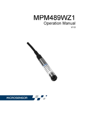 Microsensor MPM489WZ1 Operation Manual