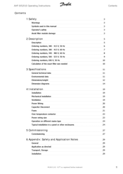 Danfoss AHF 005 Operating Instructions Manual