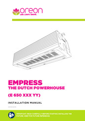 Oreon EMPRESS E 650 Series Installation Manual