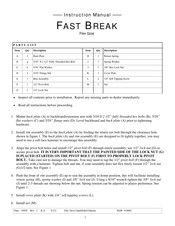 Bison Fast break Instruction Manual