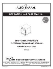 Alto-Shaam ecosmart 750-TH/III MARINE Operation And Care Manual