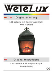 Wetelux 91 26 05 Original Instructions Manual