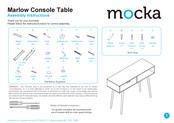 Mocka Marlow Console Table Assembly Instructions Manual