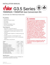 Valor 700MPGK Installation Manual