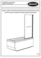 Jacuzzi SPRAY GUARD Installation Instructions Manual