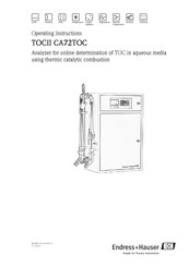 Endress+Hauser TOCII CA72TOC Operating Instructions Manual