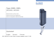 Burkert AE3360 Quick Start Manual
