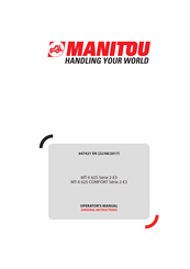 Manitou MT-X 625 2-E3 Series Operator's Manual