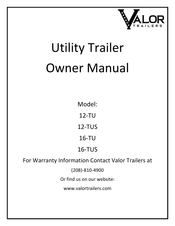 Valor 16-TU Owner's Manual