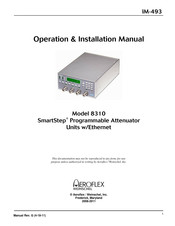 Aeroflex SmartStep 8310 Operation & Installation Manual