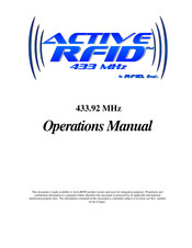 RFID ActiveRFID Operation Manual