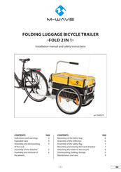 M-WAVE FOLD 2 IN 1 Installation Manual And Safety Instructions