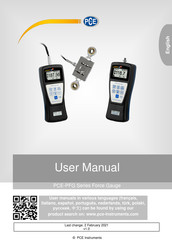 PCE Instruments PCE-PFG Series User Manual