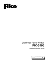 Fike FIK-5496 Installation & Operation Manual