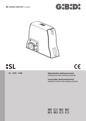 Bandini Industrie GiBiDi SL Series Instructions For Installations