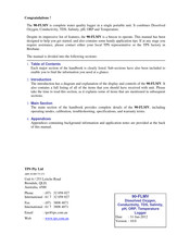 TPS 90-FLMV Manual