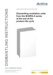 Meltem M-WRG-II Series Dismantling Instructions