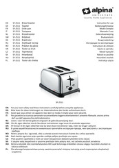 Alpina SF-2511 Instructions For Use Manual