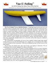 Vac-U-Boat Vac-U-Soling Lower Hull Kit Instructions Manual