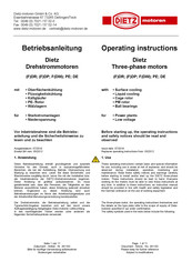 Dietz FDR112MC/2A Operating Instructions Manual